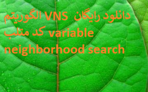 الگوریتم VNS دانلود رایگان کد متلب variable neighborhood search