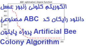 الگوریتم کلونی زنبور عسل مصنوعی ABC دانلود رایگان کد پروژه پایتون Artificial Bee Colony Algorithm