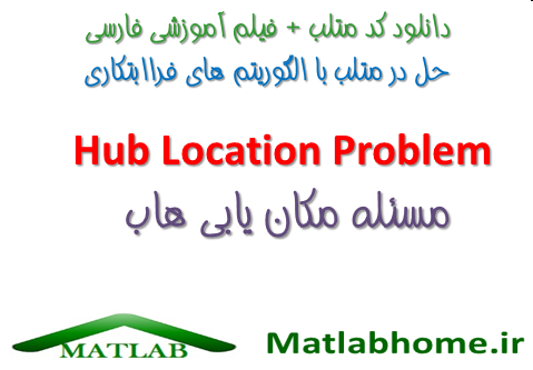Hub Location Problem Matlab Algorithm Videos Code